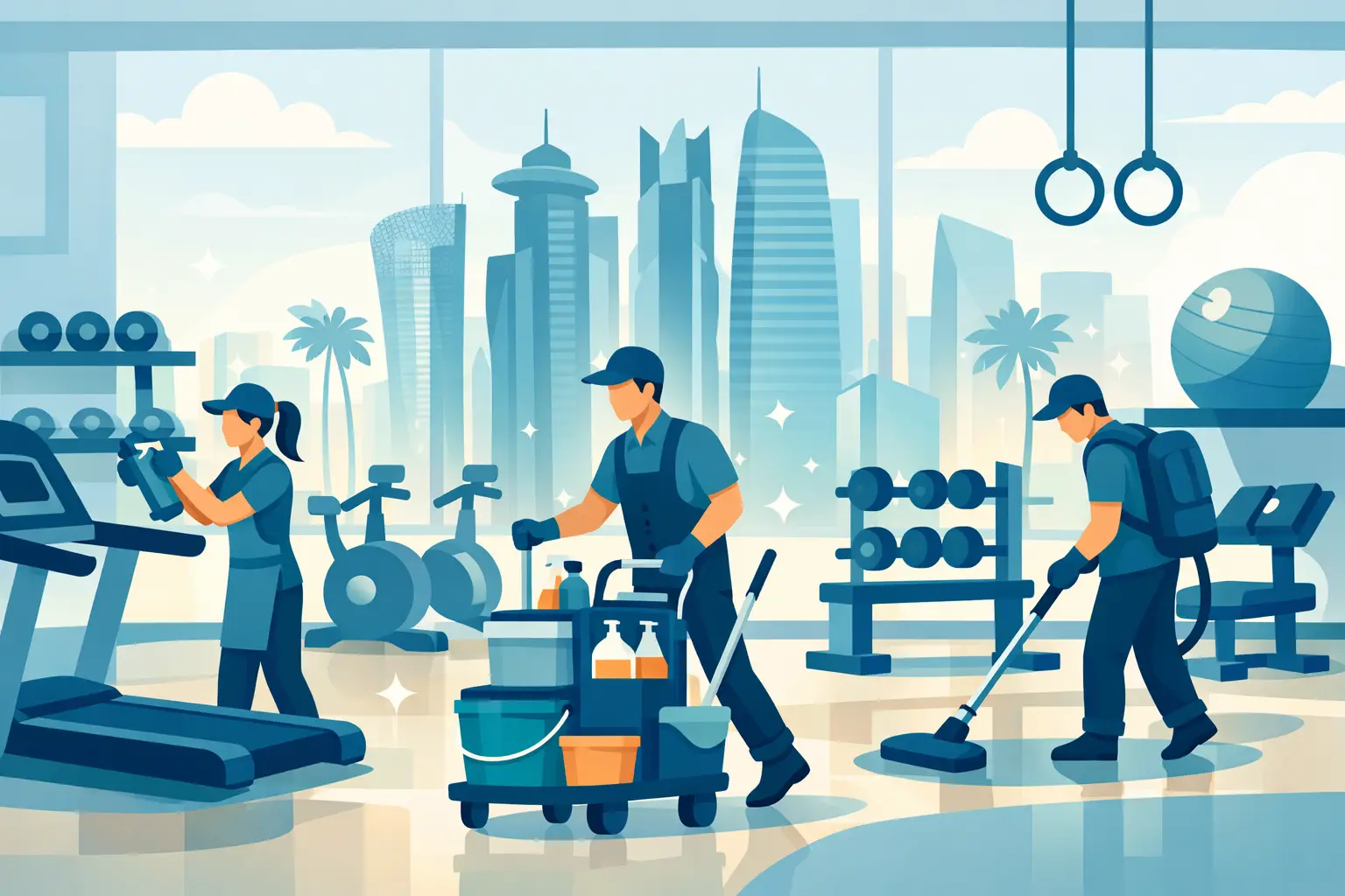 Cleaning Services for Gyms in Qatar