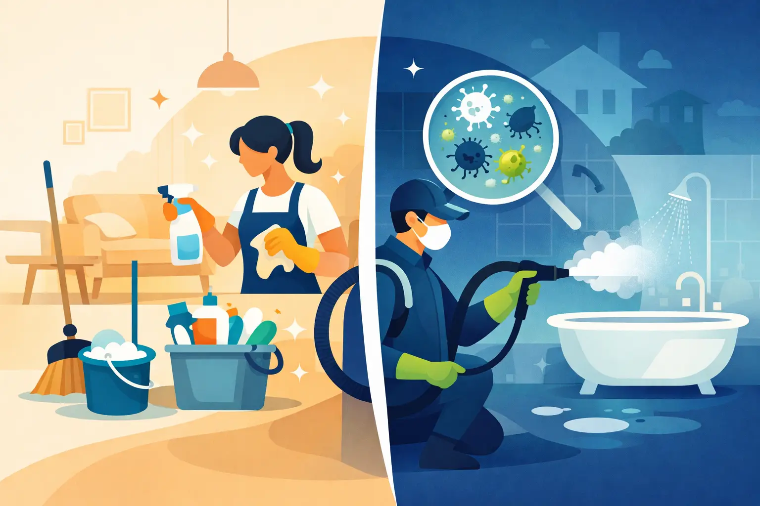 Deep Cleaning vs Regular Cleaning for Qatar Homes