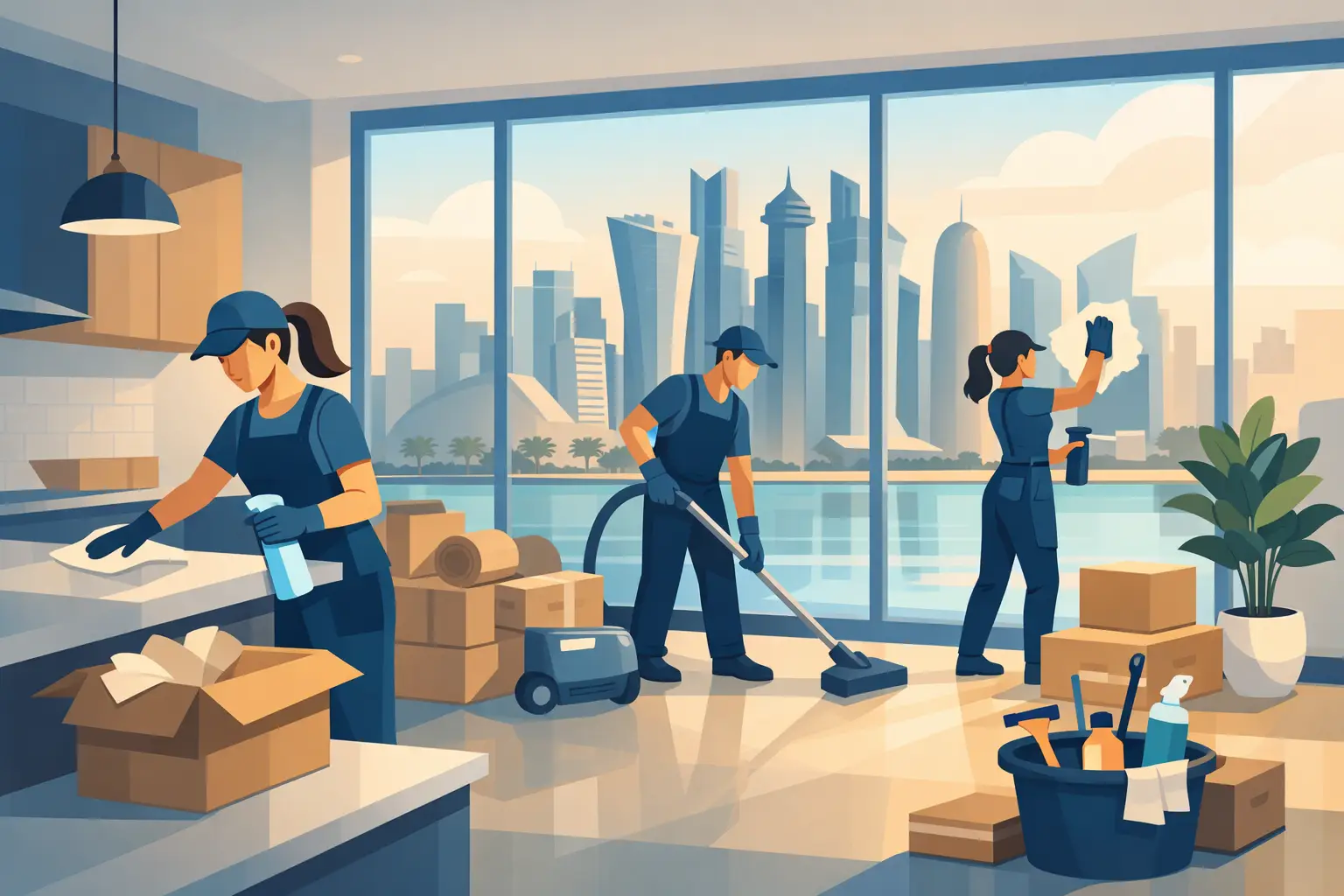 Move-In Cleaning Services for New Apartments in Doha