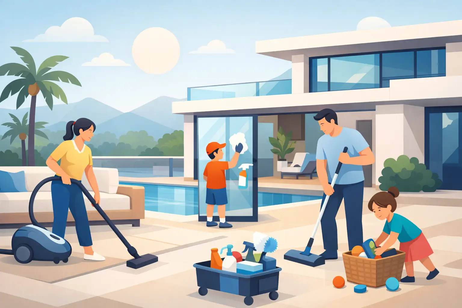 Villa Cleaning for Busy Families That Works