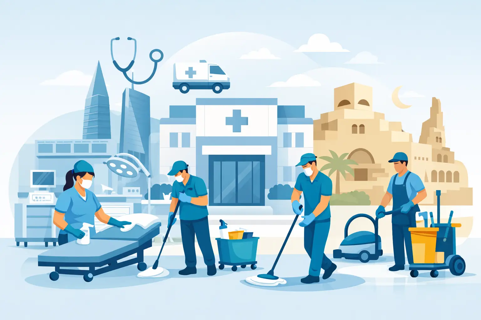 Cleaning Services for Clinics & Medical Centers in Qatar