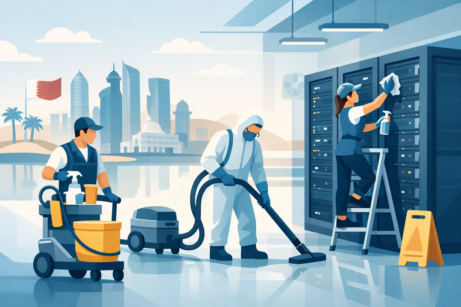 Cleaning Services for Data Centers in Qatar
