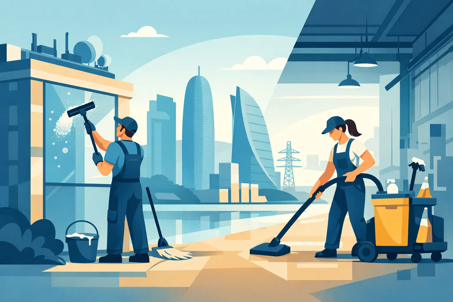 Utility Building Cleaning Services in Doha