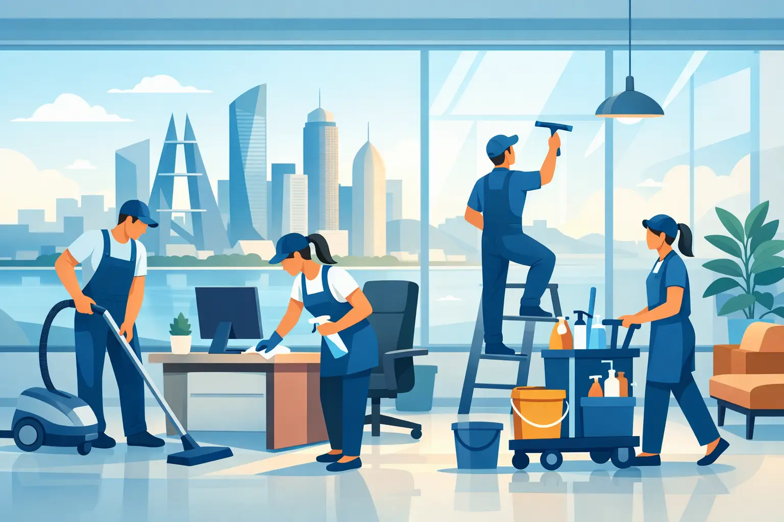 Cleaning Services for Offices in West Bay