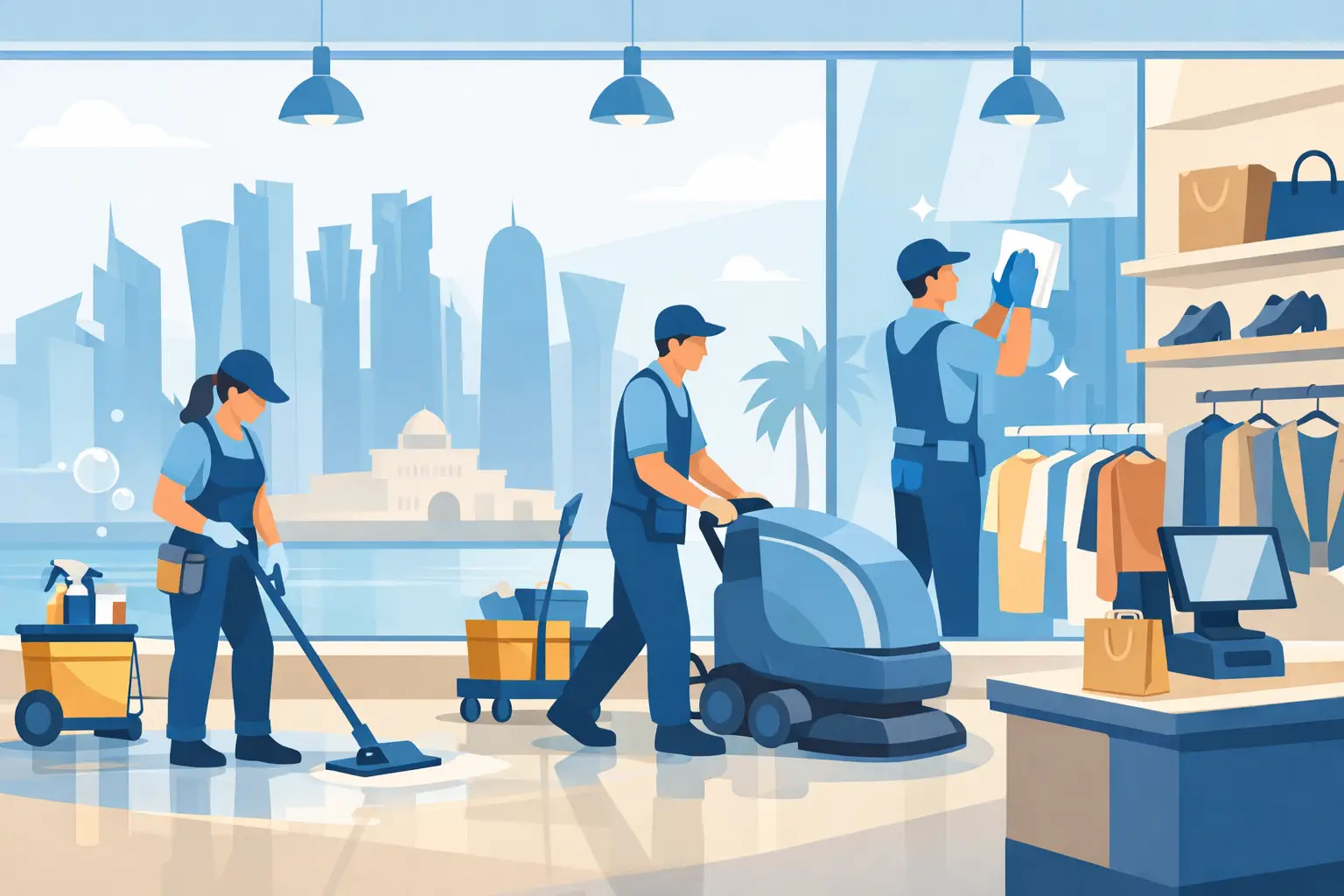 Cleaning Services for Retail Stores Qatar