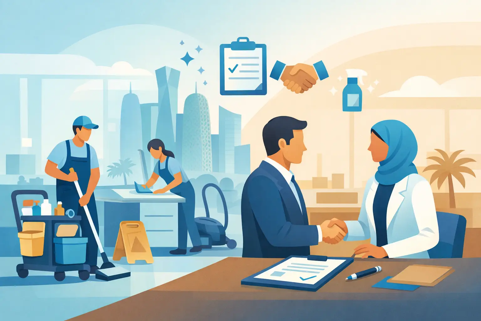 Commercial Cleaning Contract Guide for Doha Offices