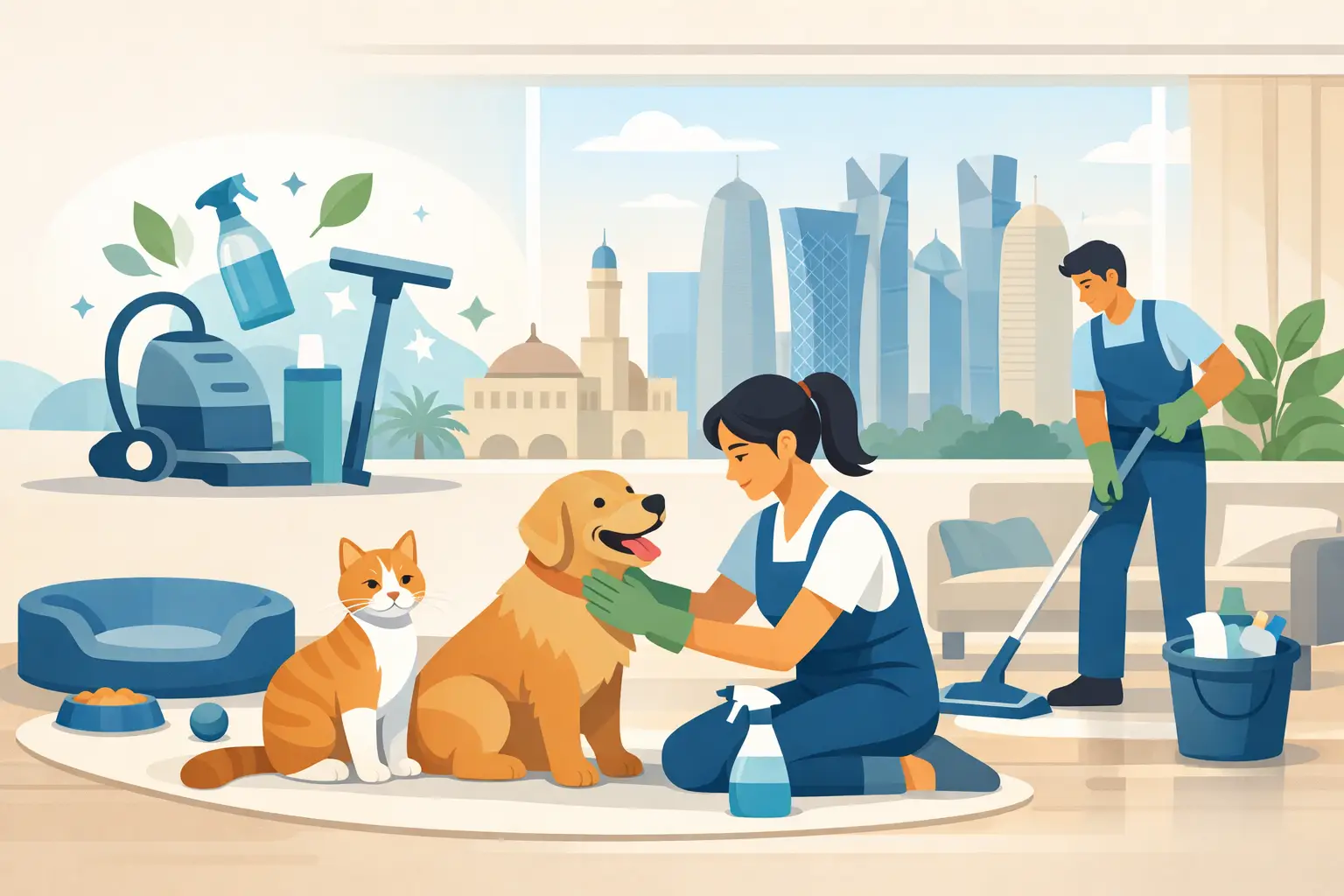 Pet Safe Cleaning Services for Doha Homes