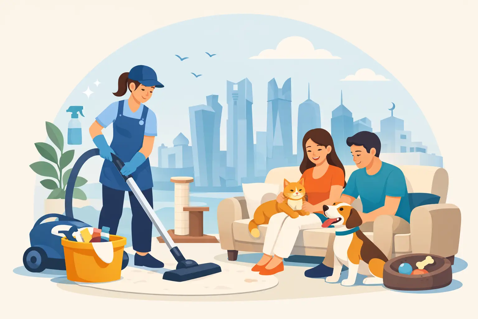 Reliable Cleaning Service for Pet Owners in Doha