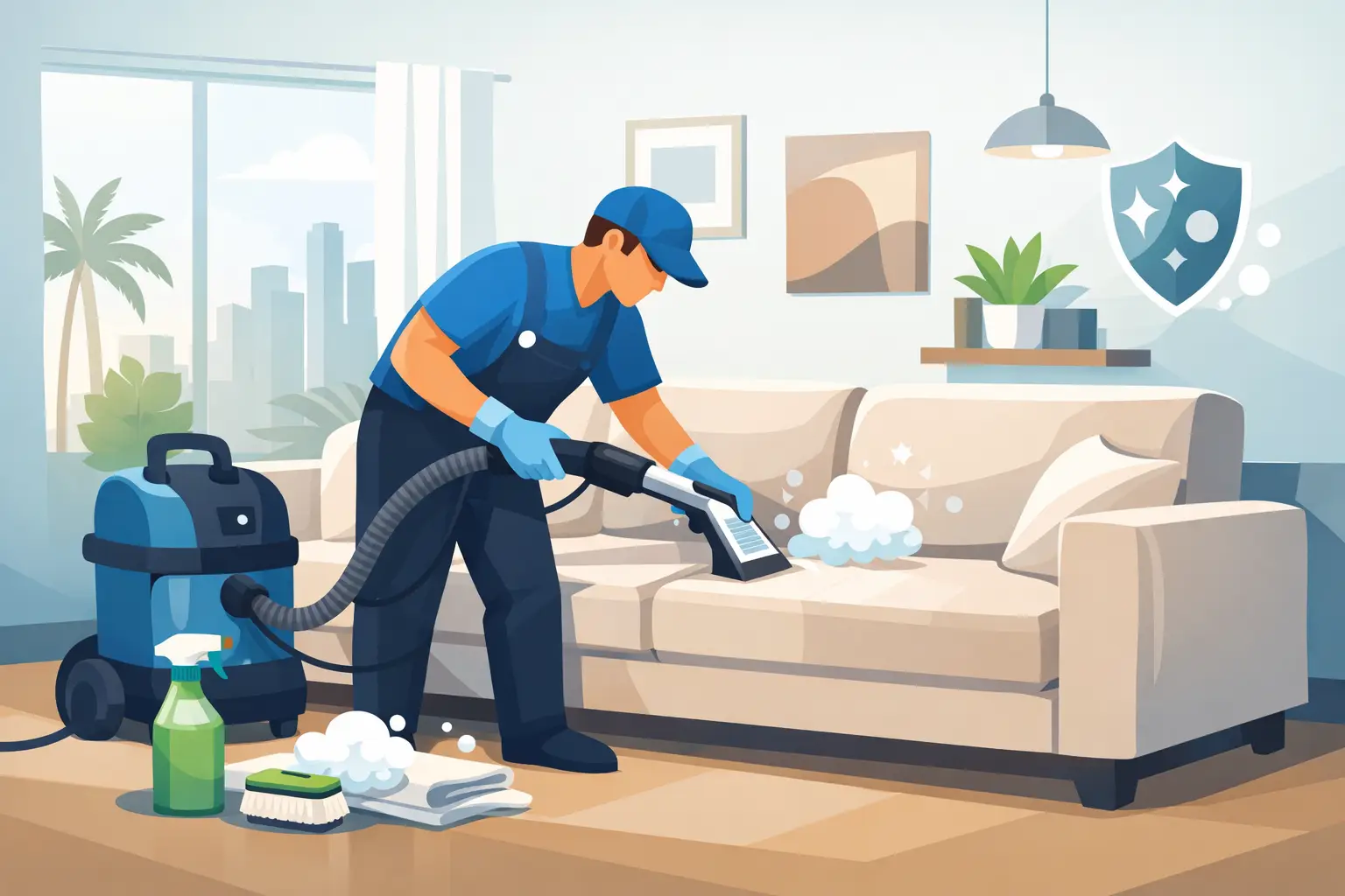 Sofa Deep Cleaning at Home in Qatar: Safe Steps