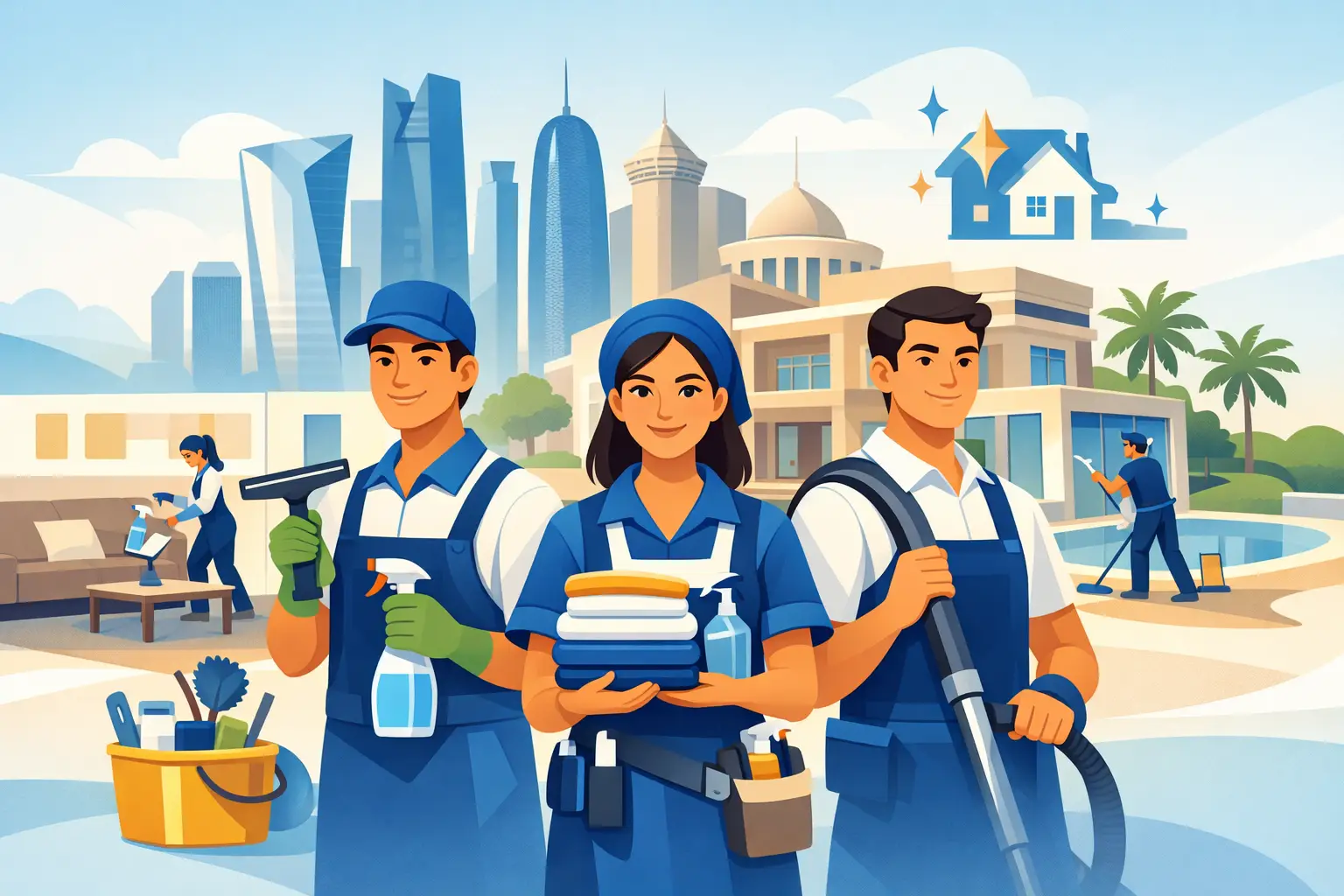 Why Trained Cleaning Staff Doha Homes Trust